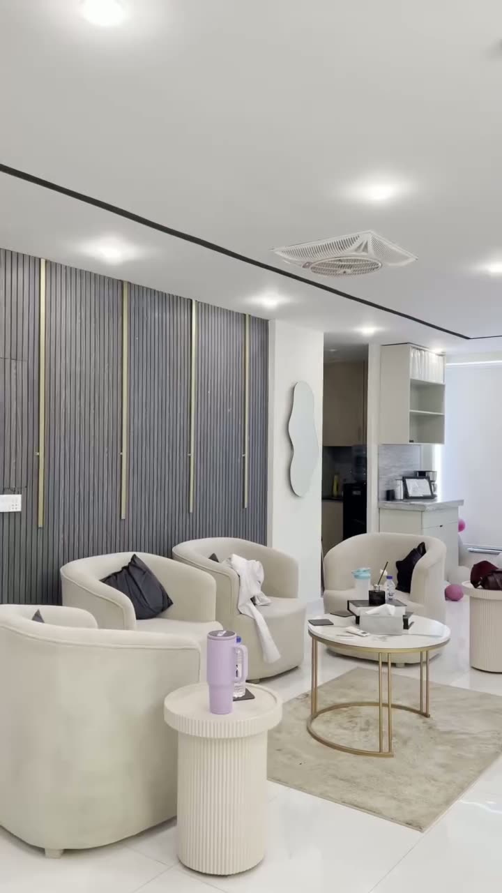 Reception and seating area inside the Skinfinity clinic